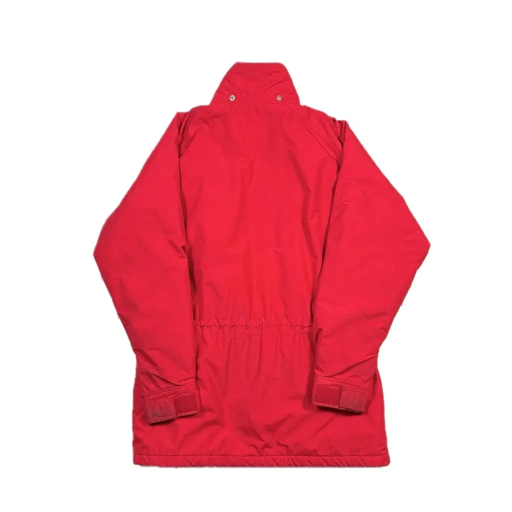 Vintage 80s North Face Gore Tex brown label red snap ski puffer Jacket men Large